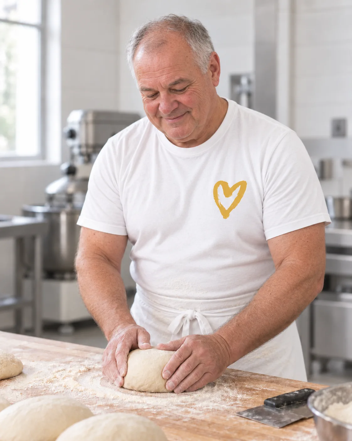 Bäcker in der Backstube